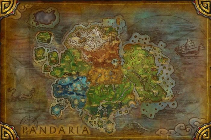 Map of Pandaria