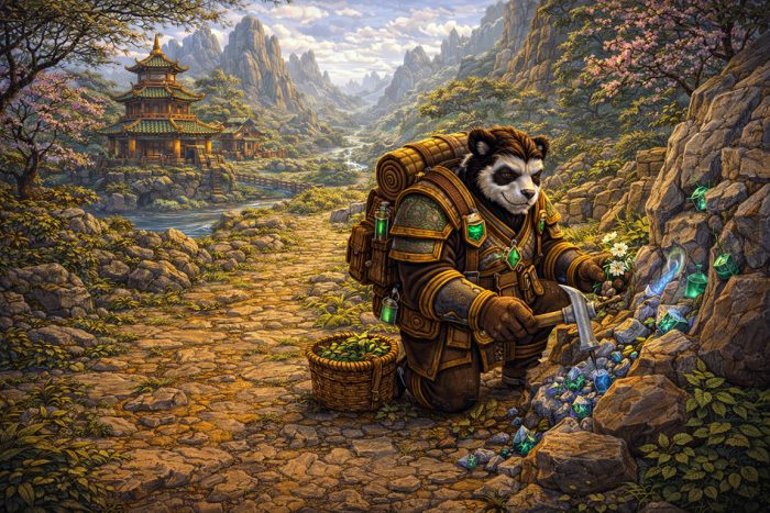 MoP Classic gathering professions and gold income