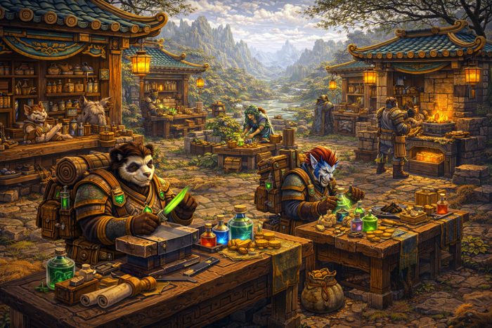 MoP Classic professions and gold costs overview