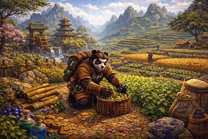 Professions and farming in MoP Classic
