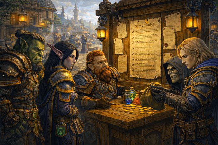 WoW Private server gold trading rules