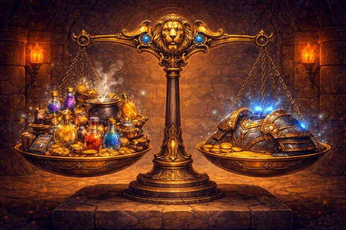 Consumables versus gear in WoW progression