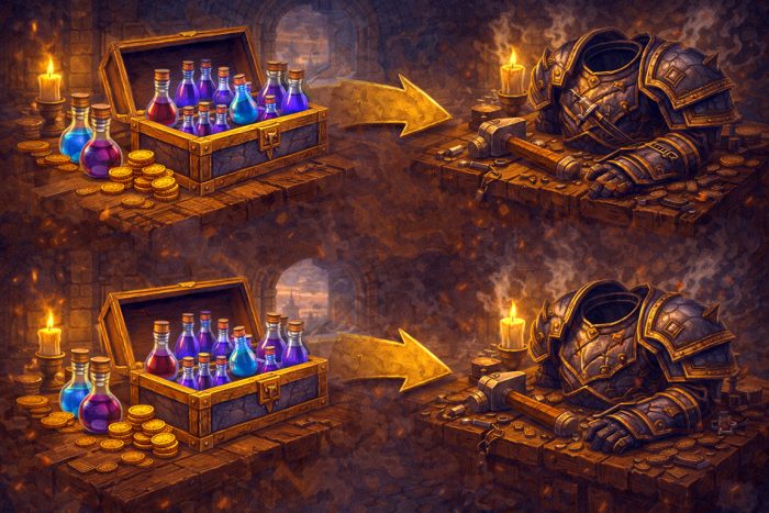 Endgame gold costs in World of Warcraft