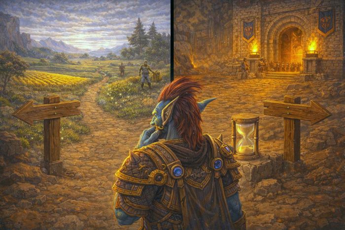 Farming gold versus raid preparation in WoW