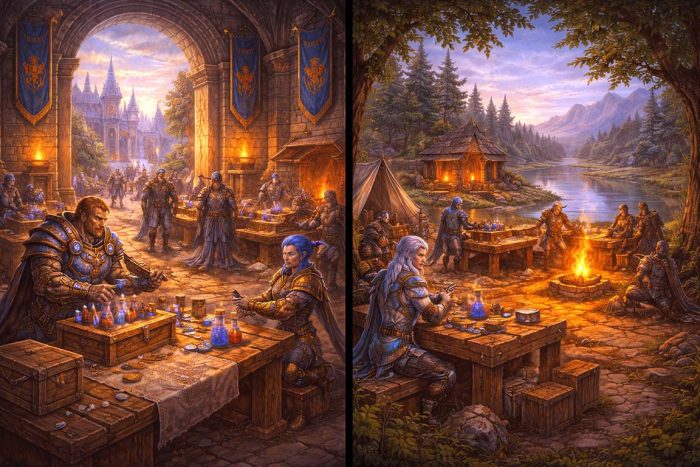 WoW server types and raid gold pressure